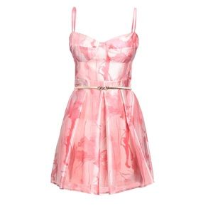 SISTE'S Made in Italy Salmon Pink Short dress Size 6